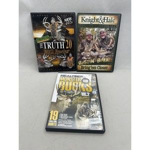 Knight Hale Primos Ultimate Whitetail Bustin' Monster Big Bucks Lot of 3 DVDs
